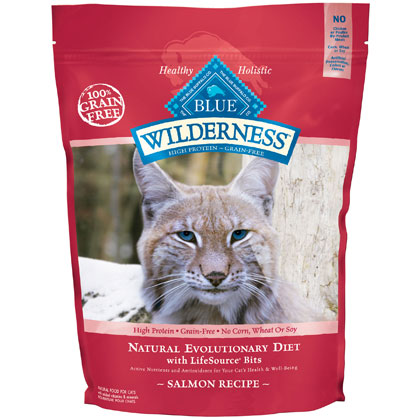 Blue Buffalo Wilderness Natural Adult Dry Cat Food, 5 Lb, Real Salmon