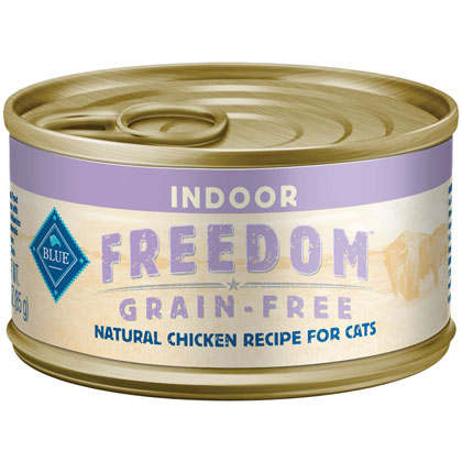 Blue Buffalo Blue Freedom Grain Free Indoor Chicken Recipe Adult Canned Cat Food, 3 Oz.