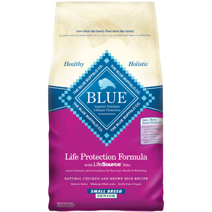 Blue Buffalo Senior Small Breed Dry Dog Food 6 Lb Bag by Summit
