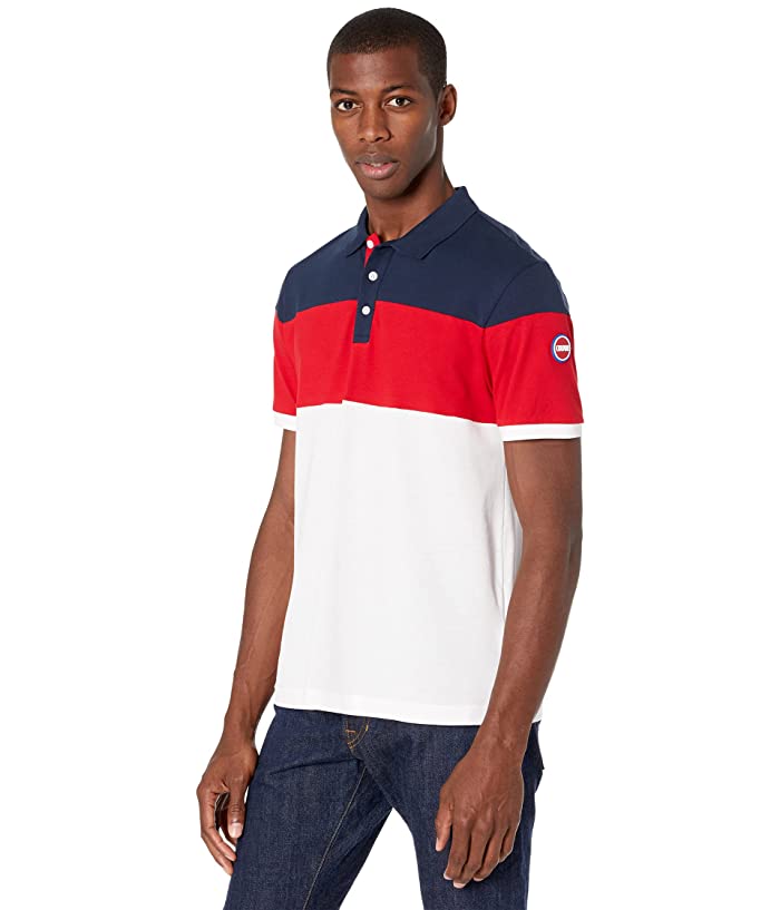 COLMAR Color Blocking Polo Shirt with Short Sleeves