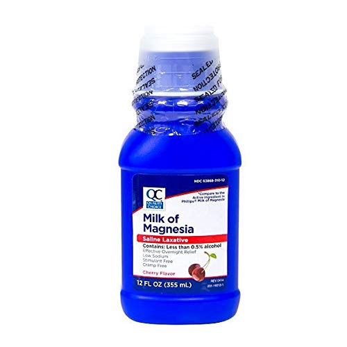 Quality Choice Milk of Magnesia Cherry Flavor 12 Fl Oz (335ml), Plastic Bottle (Pack of 6) thumbnail