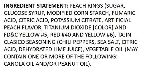 Snak Club, Tajin Chili and Lime Peach Rings, 5 Oz (Case of 6) thumbnail