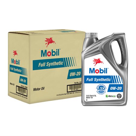 Mobil 1 Full Synthetic Motor Oil 0W-20  5 Qt ( Pack 3)