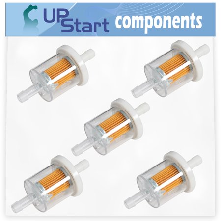 5-Pack 691035 Fuel Filter Replacement for Briggs & Stratton 21R702-0036-F1 Engine - Compatible with 493629 Fuel Filter 40 Micron
