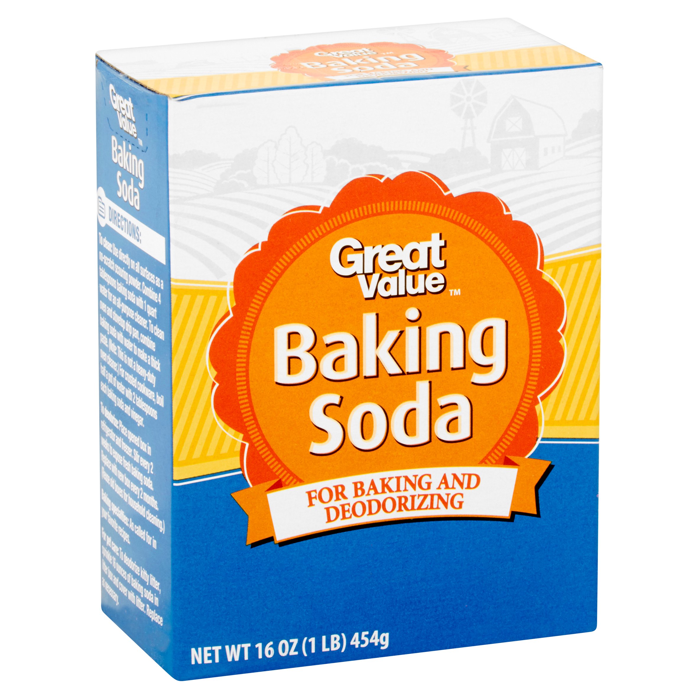 (4 Pack) Great Value Baking Soda, 1 Lb Image