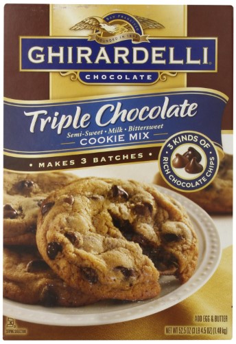 Ghirardelli Triple Chocolate Premium Cookie Mix  52.5 Ounce