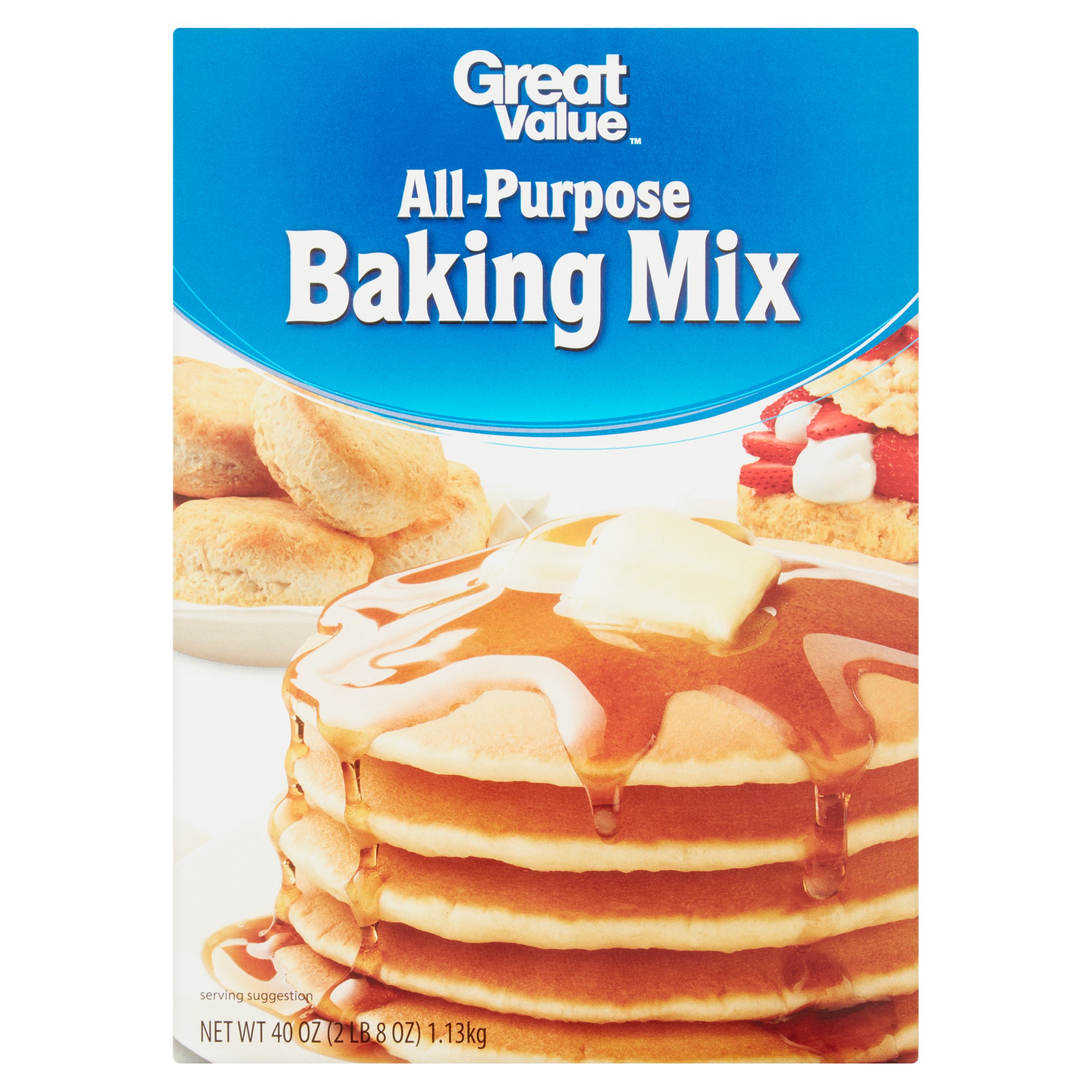(2 Pack) Great Value All-Purpose Baking Mix, 40 Oz