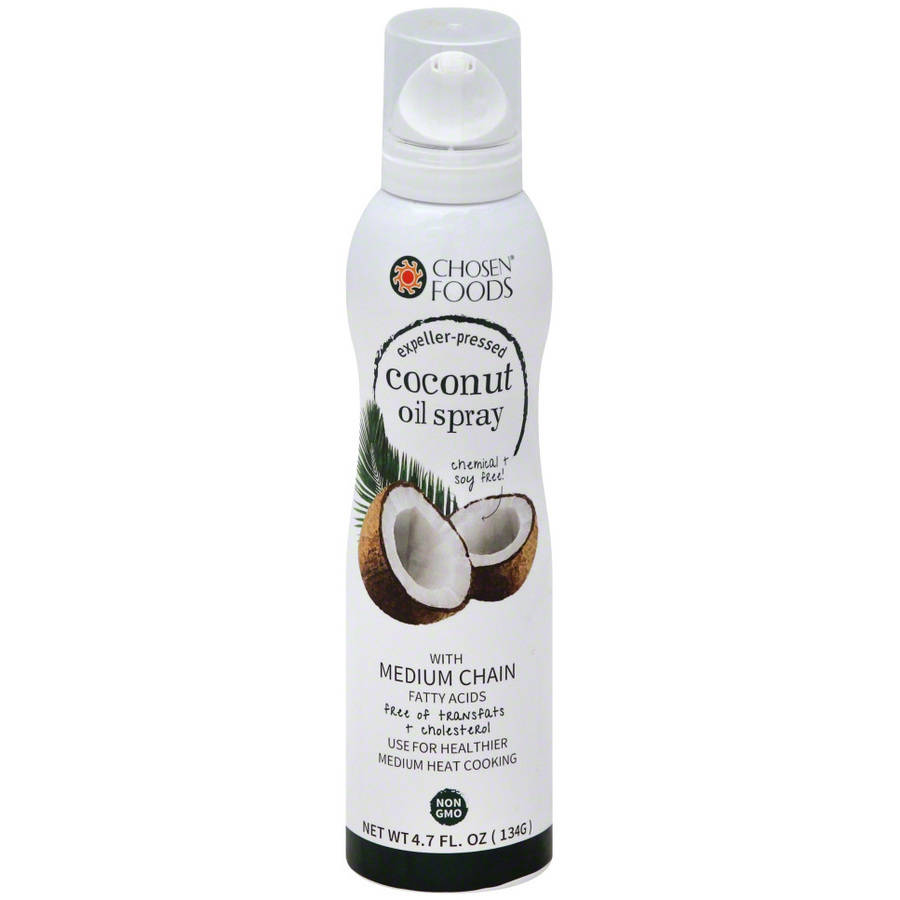 Chosen Foods Expeller Pressed Coconut Oil Spray, 4.7 Fl Oz, (Pack of 6)