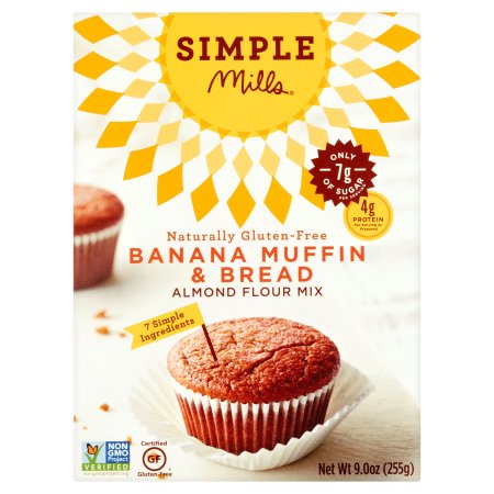Simple Mills Banana Muffin & Bread Almond Flour Mix  9 Oz  6 Pack