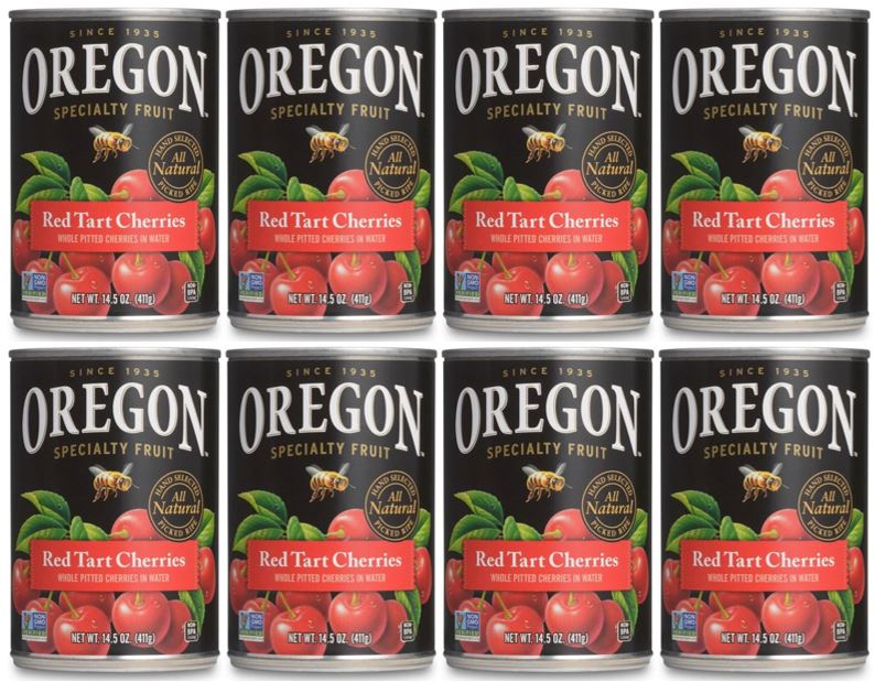Diet info for (8 Pack) Oregon Specialty Fruit Red Tart Cherries In