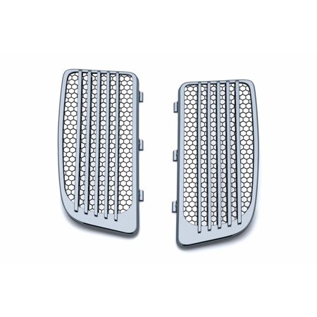 Kuryakyn 7681 Radiator Grills - Chrome