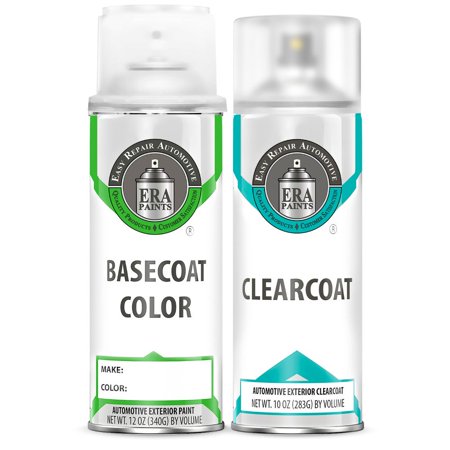 ERA Paints (9797/EBZ/EN3 - Crystal White) for SMART Forfour 2018-2019 Exact Match Gloss Touch up Spray Paint and Clearcoat