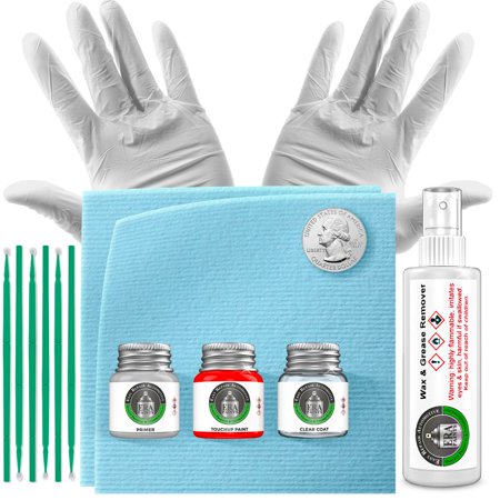 ERA Paints (9797/EBZ/EN3 - Crystal White) Compatible with Smart Fortwo 2007-2020 Exact Match Touch up Paint Clear Primer and Basic Kit