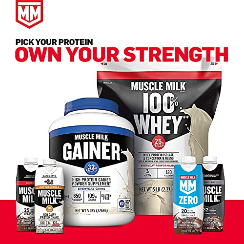 Muscle Milk Zero, 100 Calorie Protein Shake, Chocolate, 20g Protein, 11 Fl Oz, 12 Pack (Packaging May Vary) thumbnail