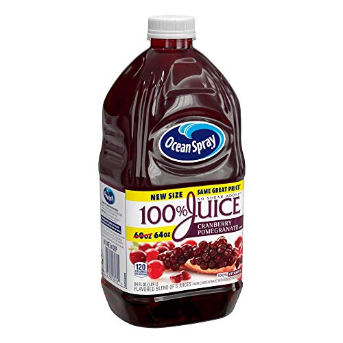 Ocean Spray, 100% Juice Cranberry Pomegranate, 64 Oz (Case of 8) thumbnail