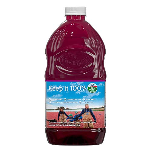 Ocean Spray, 100% Juice Cranberry Raspberry, 64 Oz (Case of 8) thumbnail