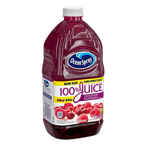 Ocean Spray, 100% Juice Cranberry Raspberry, 64 Oz (Case of 8) thumbnail
