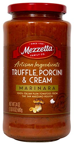 Mezzetta, Truffle Porcini and Cream Marinara Pasta Sauce, 24 Oz(Case of 6)