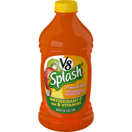 V8 Splash Tropical Fruit Blend Flavored Juice Beverage, 64 FL Oz - 64 Oz | CVS