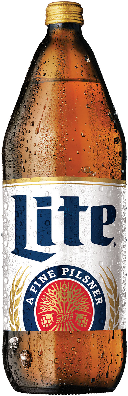 Miller Lite Lager Beer, Light Beer, Beer, 40 FL OZ Bottle, 4.2% ABV