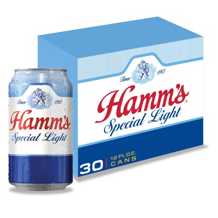 Hamm's Special Light Beer, Lager, 30 Pack Beer, 12 Fl. Oz. Cans, 3.8% ABV