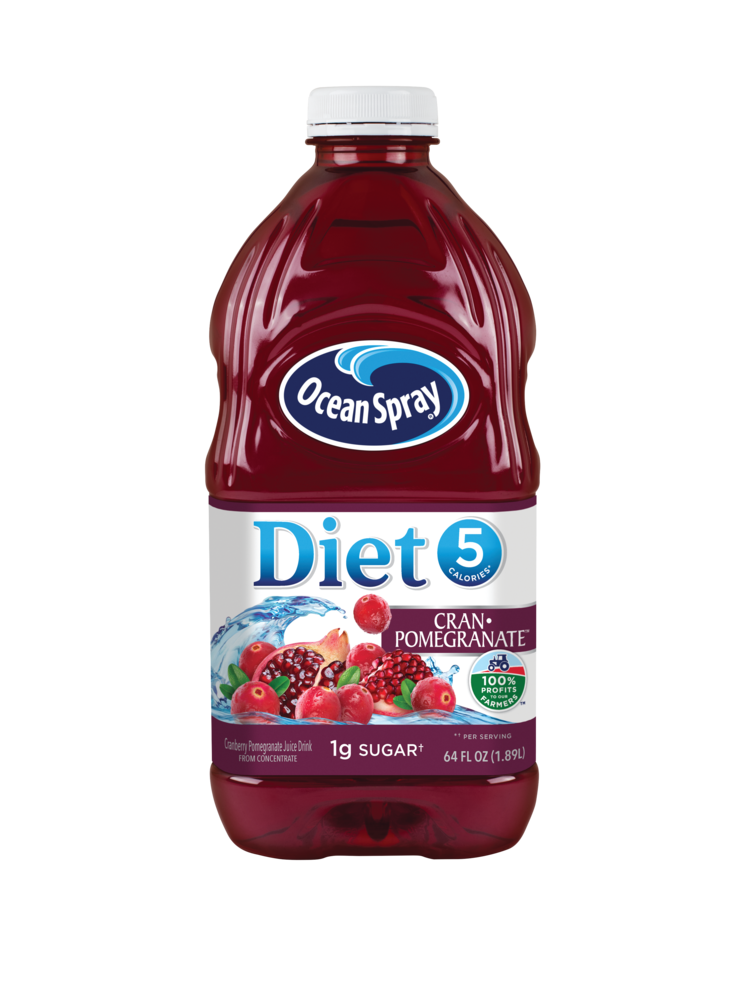 Ocean Spray, Diet Cranberry Pomegranate Juice Drink, 64 Oz (Case of 8)