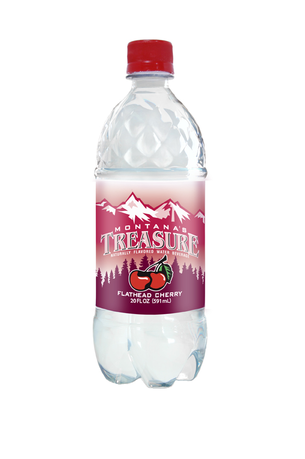 Montana's Treasure Flathead Cherry Sparkling Water, 20 Fl. Oz. 12 Count