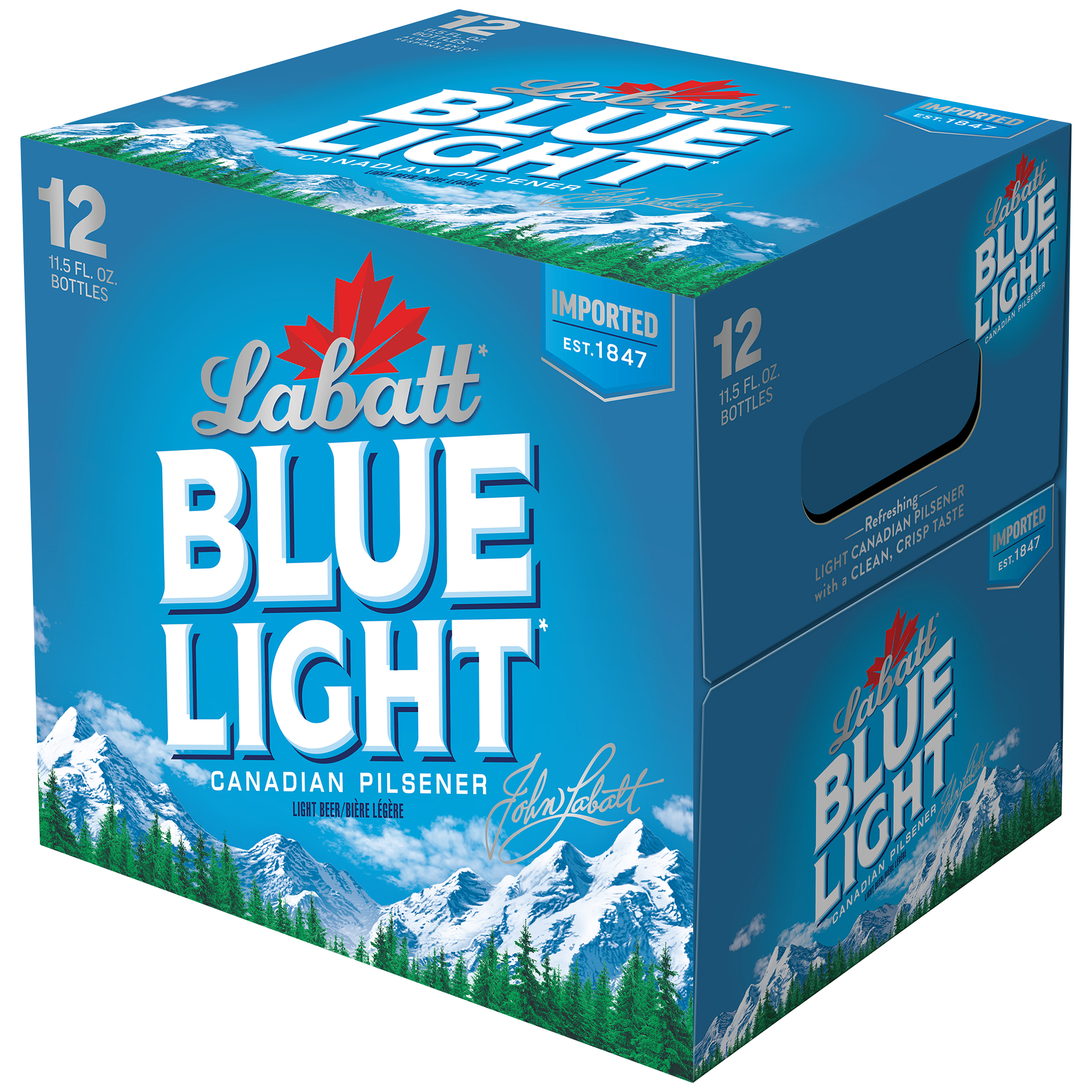 Labatt Blue Light Lager - Beer - 12x 12oz Bottles