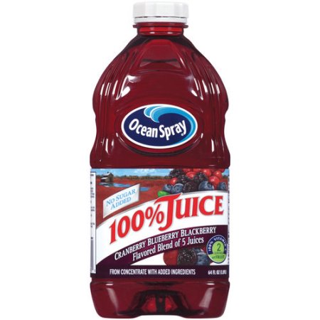 Ocean Spray 100% Cranberry Blueberry Blackberry Juice, 64 Fl. Oz.