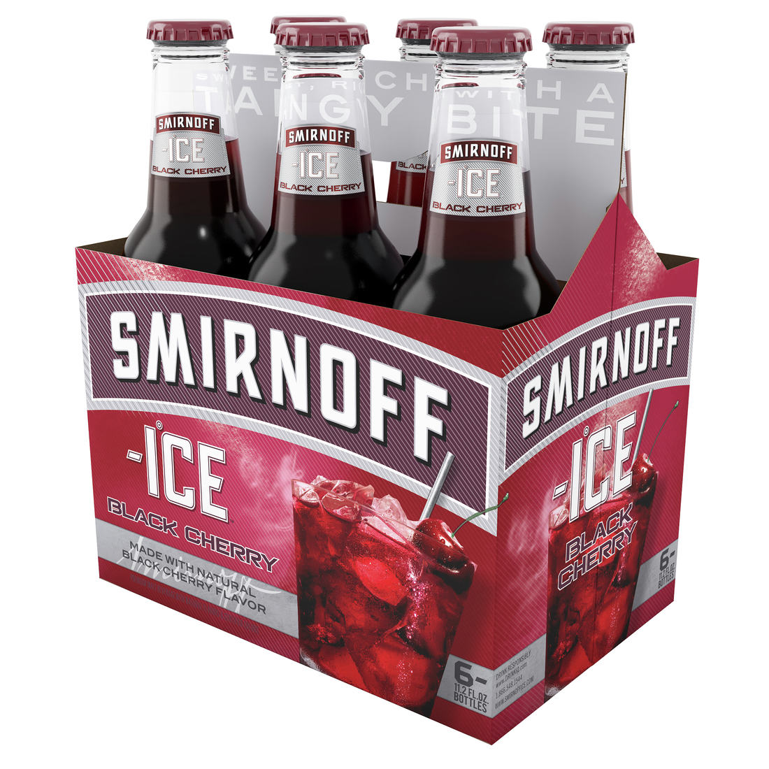 Smirnoff Ice Black Cherry, 6 Pack, 11.2 Fl Oz Bottles