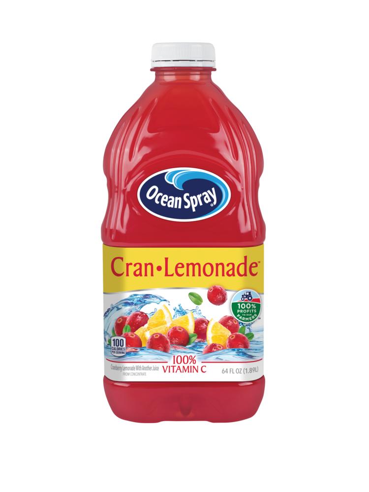Ocean Spray, Cran Lemonade Juice Drink, 64 Oz (Case of 8)