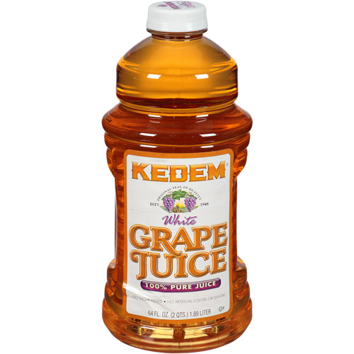 Kedem 100% Juice, White Grape, 64 Fl Oz (Pack of 8)