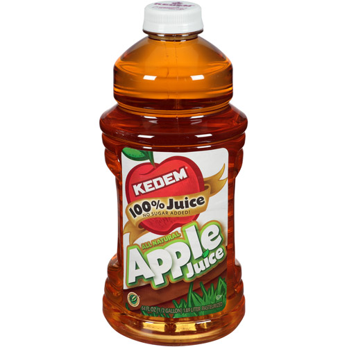 Kedem 100% Apple Juice, 64 Fl Oz, (Pack of 8)