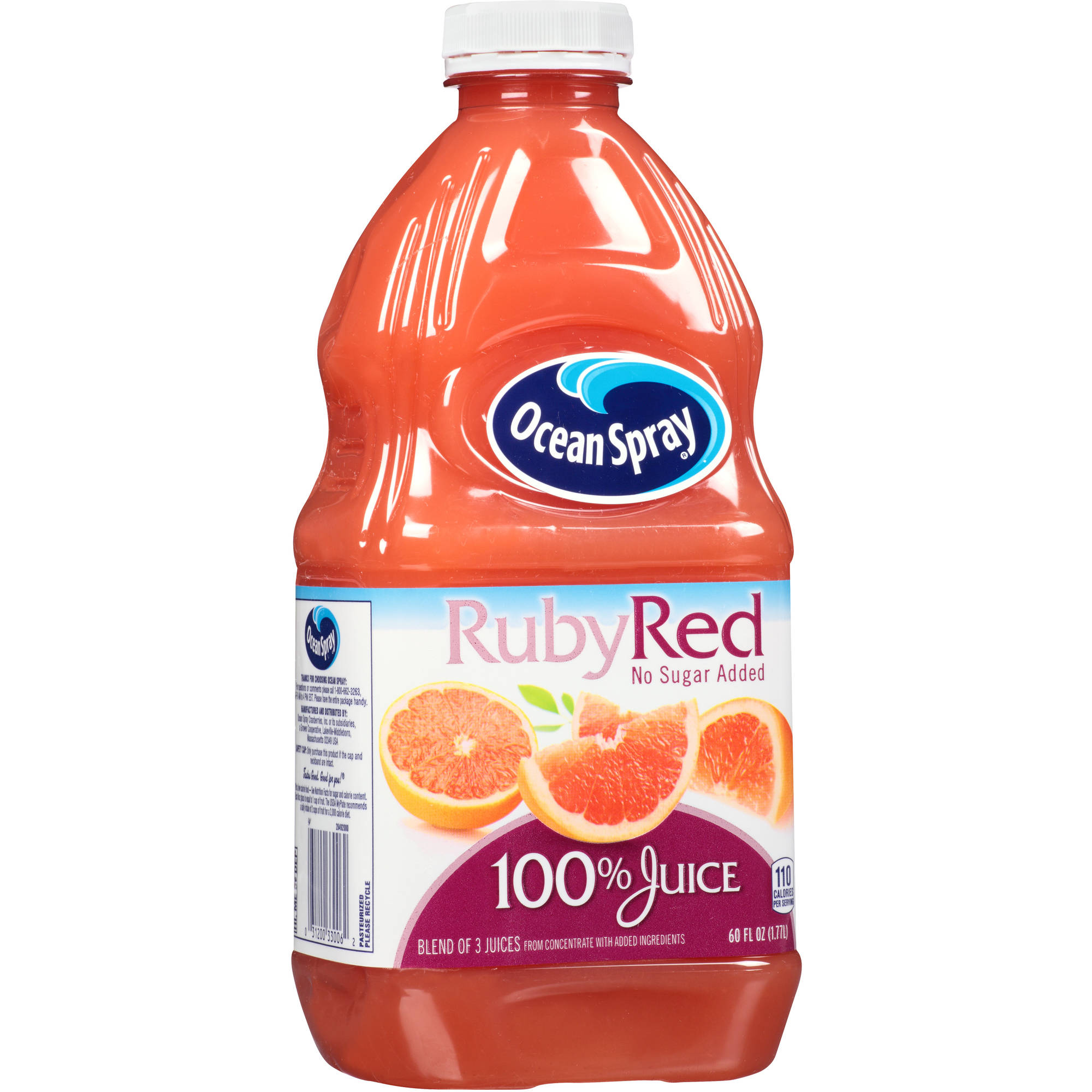Ocean Spray, 100% Juice Ruby Red Grapefruit, 60 Oz (Case of 8)