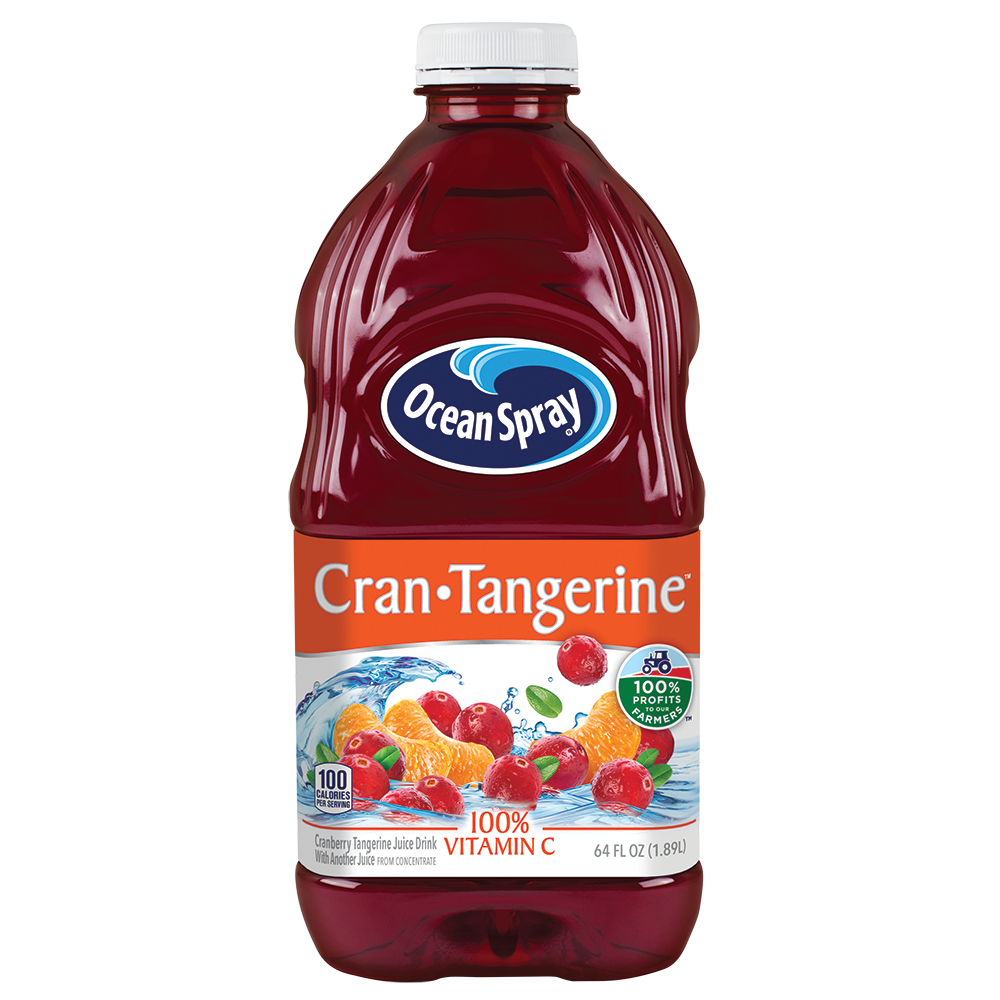 Cranberry Tangerine Juice Drink with Another Juice from Concentrate, Cran-tangerine