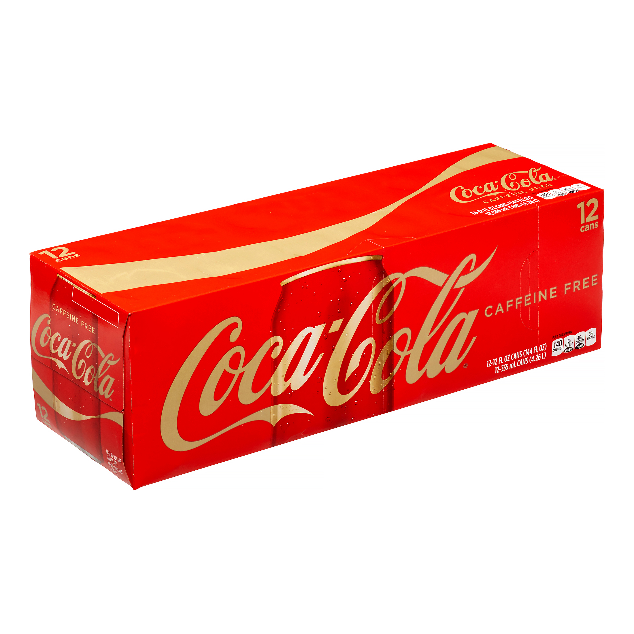 Coca-Cola Caffeine Free Soda Pop  12 Fl Oz  12 Pack Cans