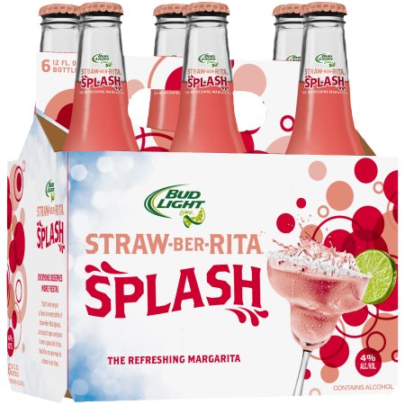 Bud Light Lime Rita Splash Strawberry, 6 Pack 12 Fl Oz