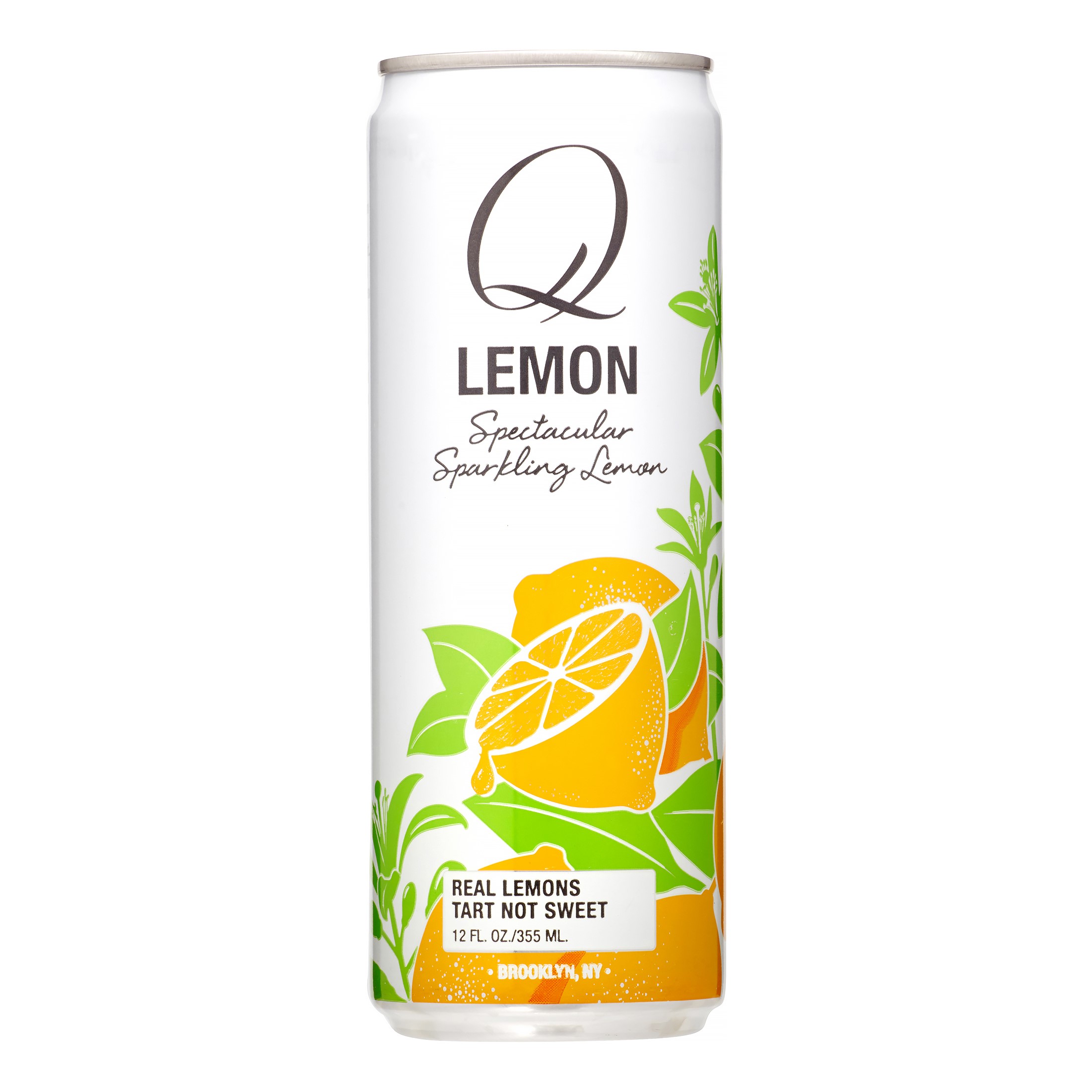 Q Drinks Soda, Sparkling Lemon, 12 Fl Oz