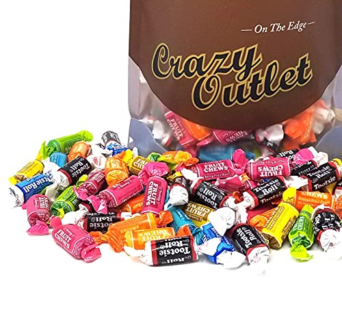 CrazyOutlet Tootsie Roll Chewy Candy Assorted Flavors - Bulk Pack  2 Lbs thumbnail
