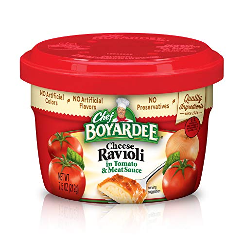 Chef Boyardee Cheese Ravioli, Microwavable Bowl, 7.5 Ounce, Pack of 12
