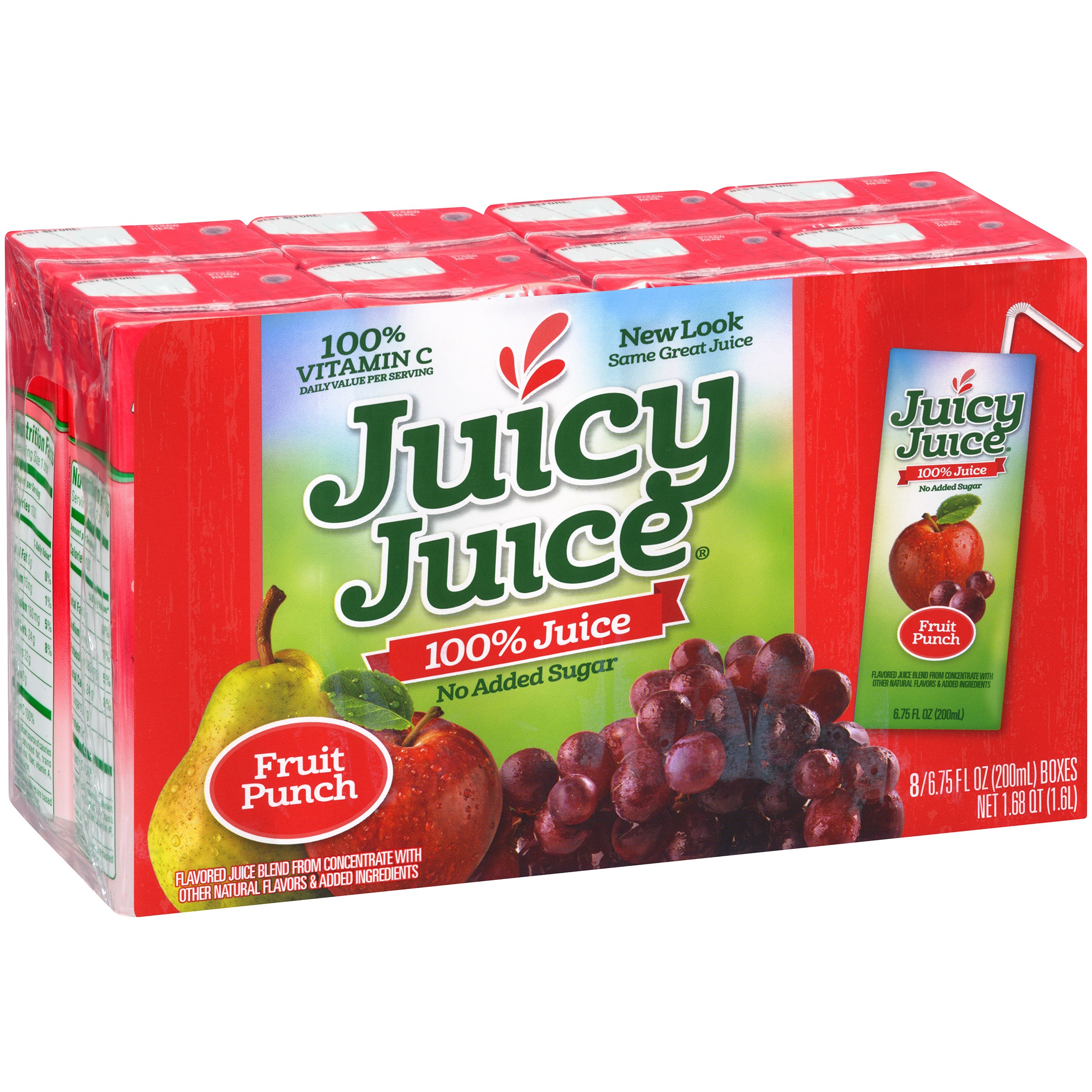 Juicy Juice, 100% Fruit Punch Juice, 54 Oz (Case of 4)
