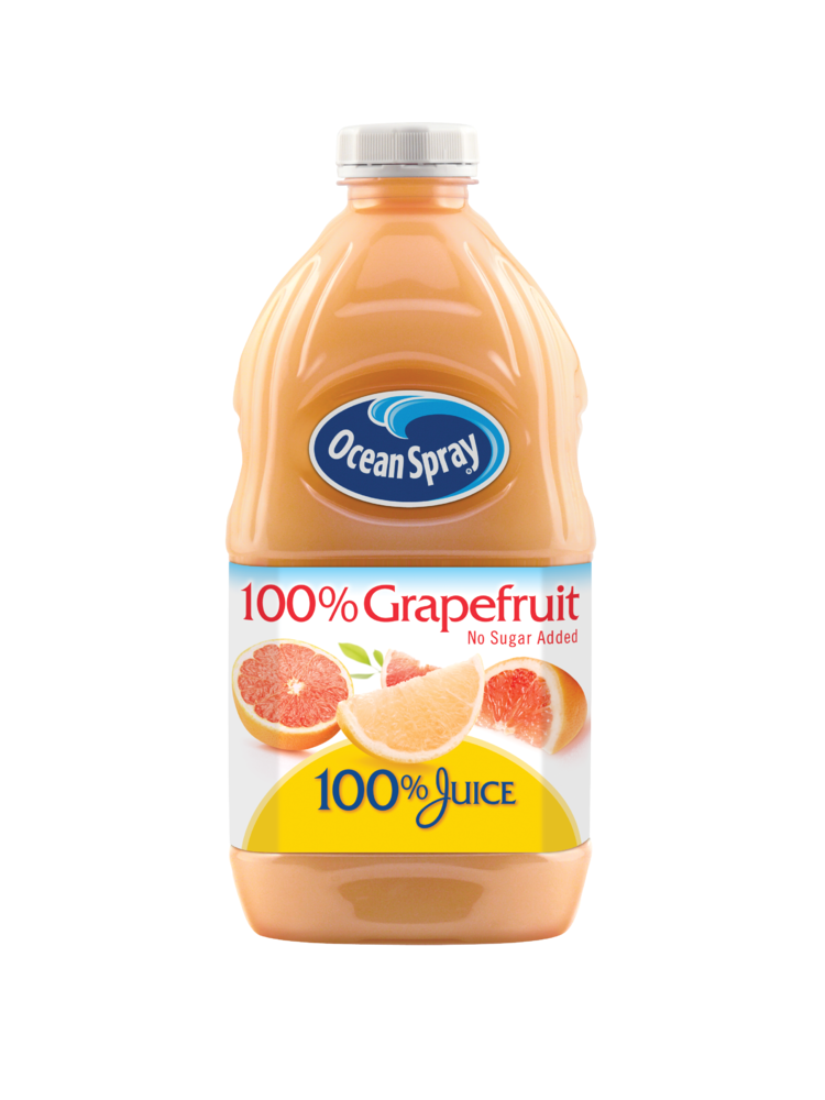 Ocean Spray, 100% Grapefruit Juice No Sugar Added, 60 Oz (Case of 8)