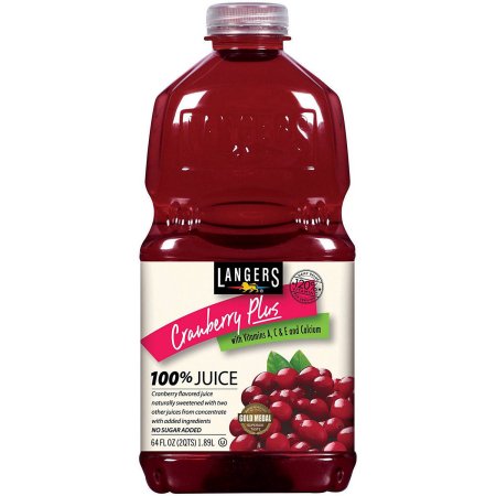 Langers Cranberry Plus 100% Juice, 64 Fl Oz
