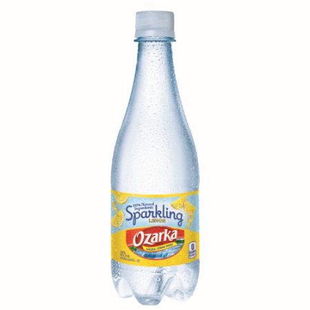Ozarka Sparkling Natural Spring Water, Lemon, 16.9 Fl Oz, 24 Count