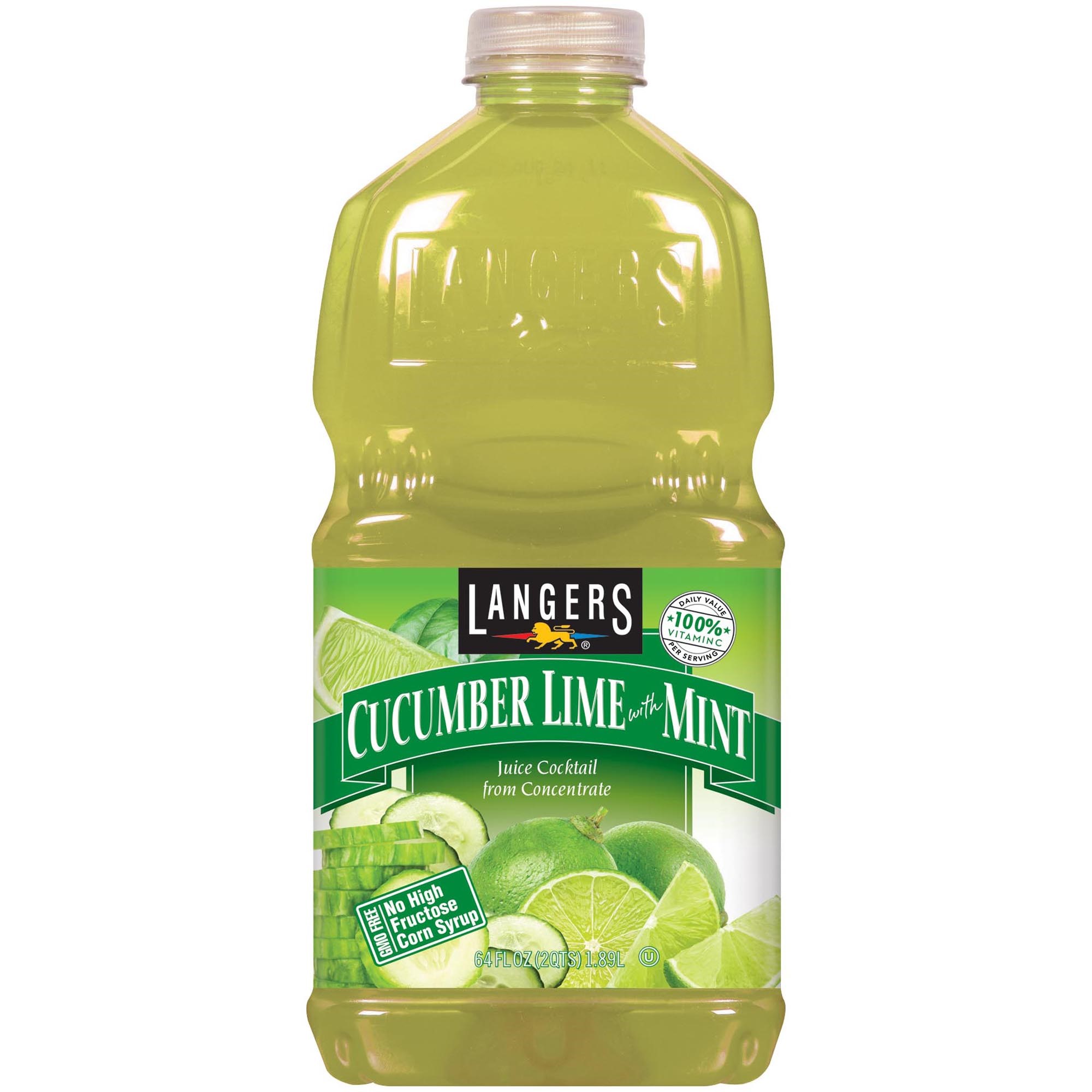 Langers Juice Drink  Cucumber Lime with Mint Cocktail  64 Fl Oz