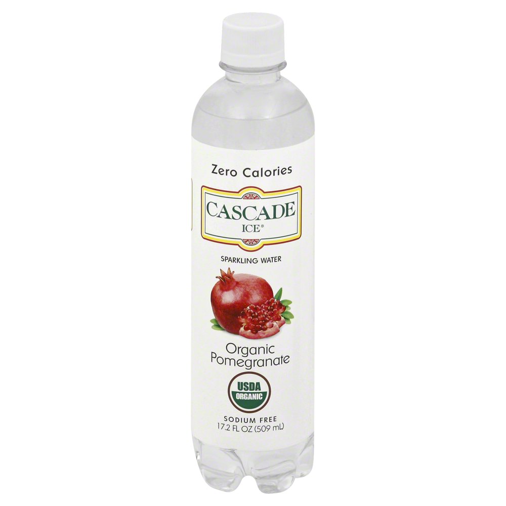 Cascade Ice Sparkling Water, Pomegranate, 17.2 Fl Oz (Case of 12)