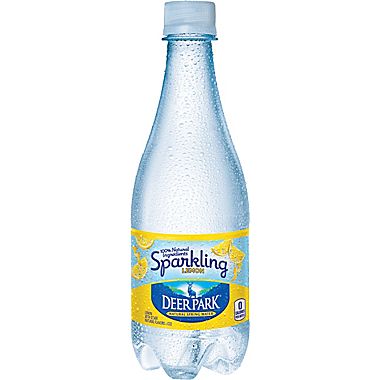 Deer Park Sparkling Natural Lemon Spring Water, 16.9 Fl. Oz., 24 Count