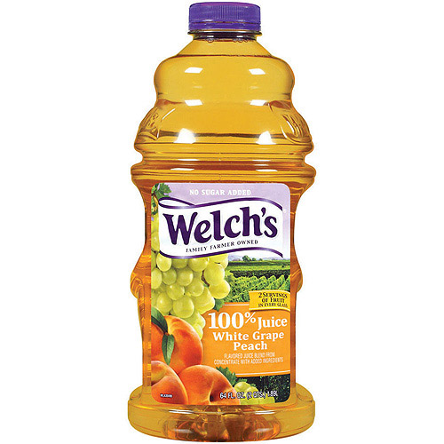 Welch S 100% Juice  White Grape Peach  64 Fl Oz Bottle