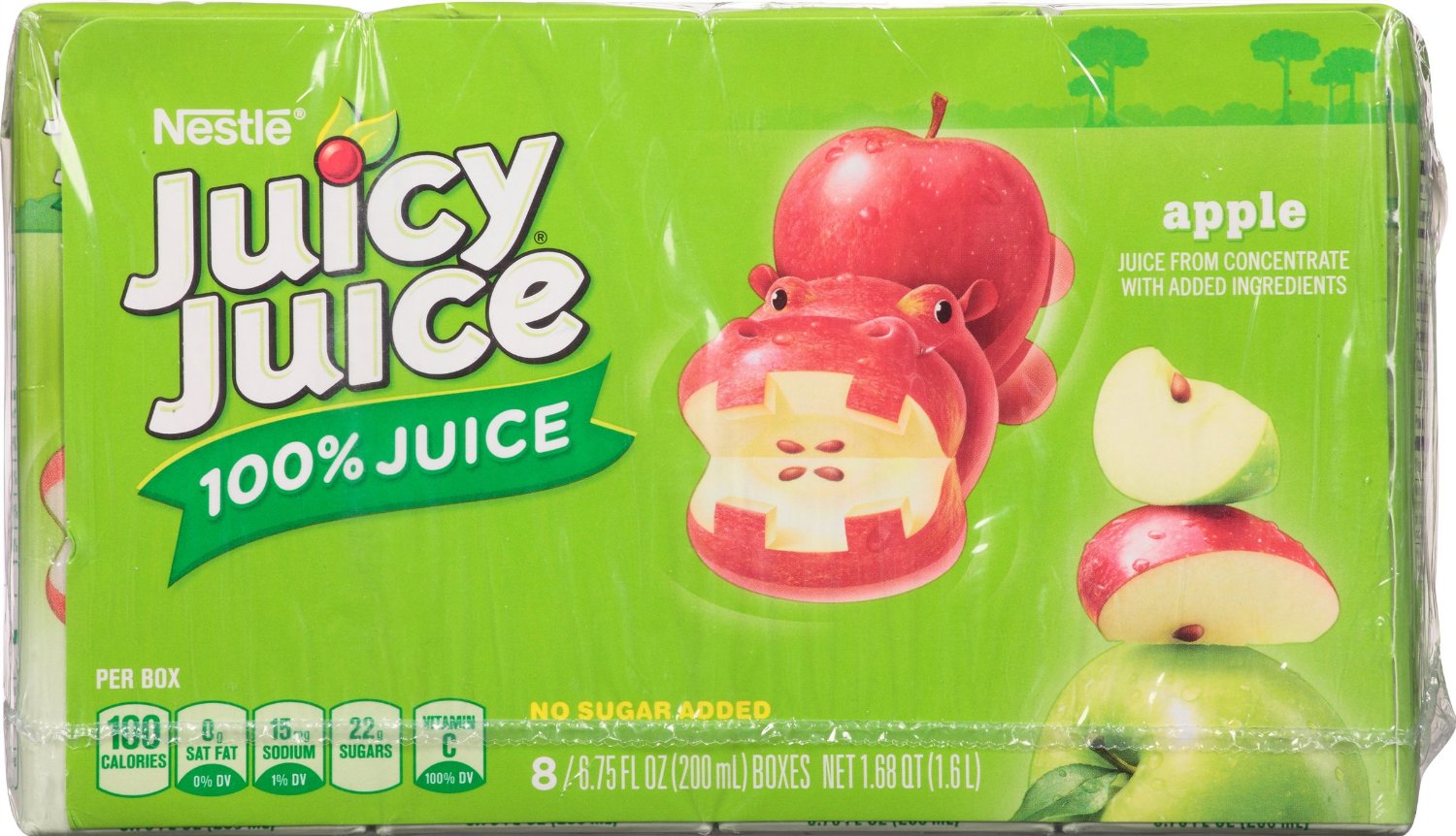 Juicy Juice Apple Slim Pack, 54 FL OZ (Pack of 4)