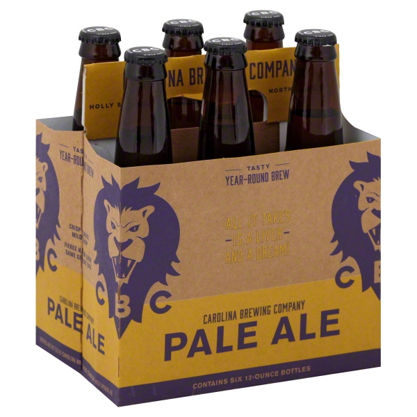 Carolina Brewing Company Pale Ale, 6 Pack, 12 Fl Oz Bottles